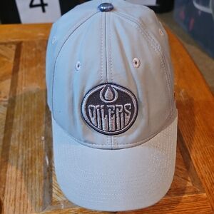 🌟3/$25🌟 Gray Edmonton Oilers NHL Baseball Cap Flexfit